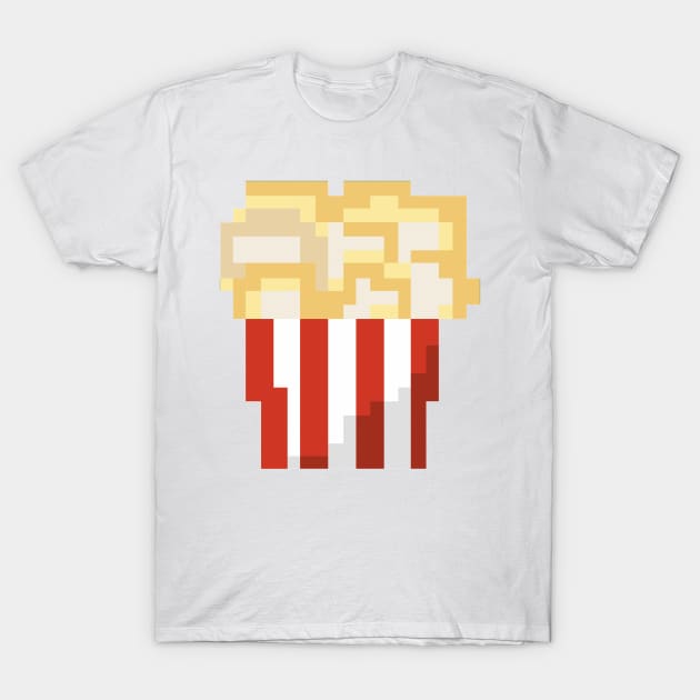 Pixel Art - popcorn full T-Shirt by Uwaki